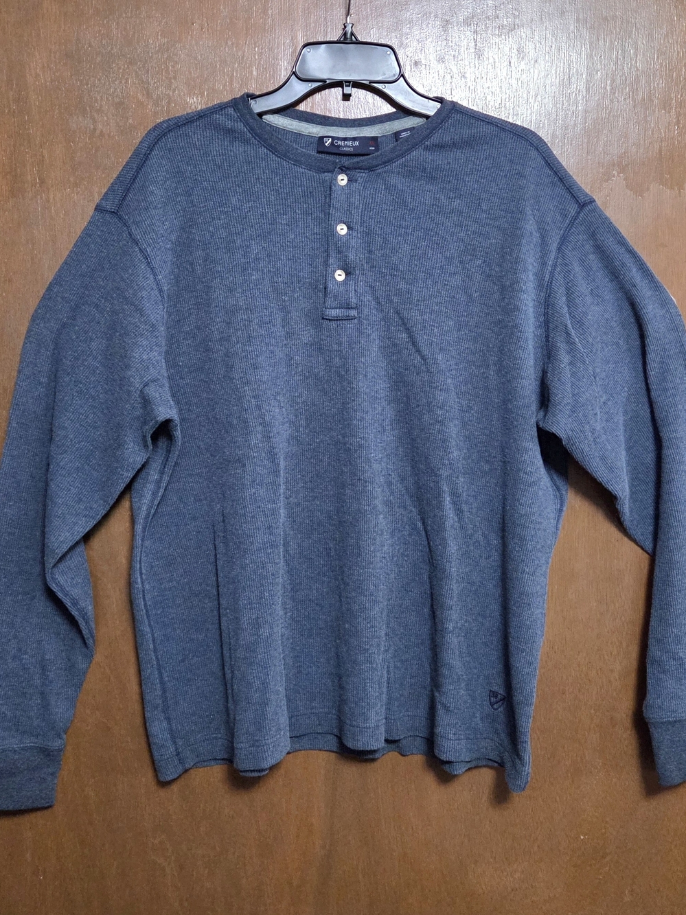 Cremiuex  Men's Long Sleeve Henley